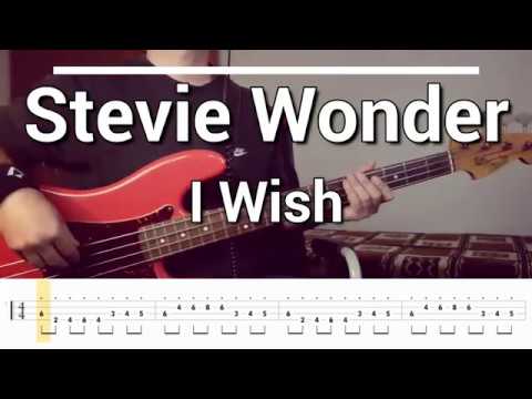 Stevie Wonder - I Wish (Bass Cover) Tabs