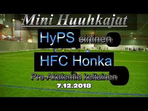 Mini Huuhkajat HyPS sininen vs FC Honka Pre Akatemia keltainen
