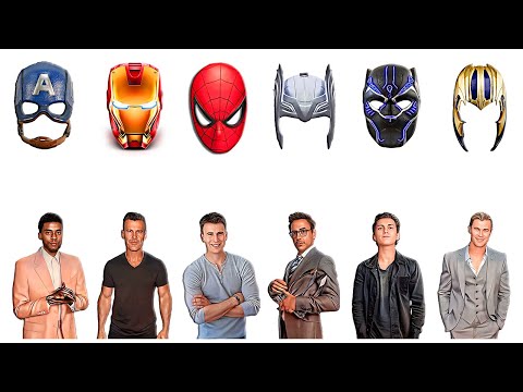AVENGERS: Captain America, Iron Man, Spider Man, Thor, Black Panther, Thanos | Match Characters