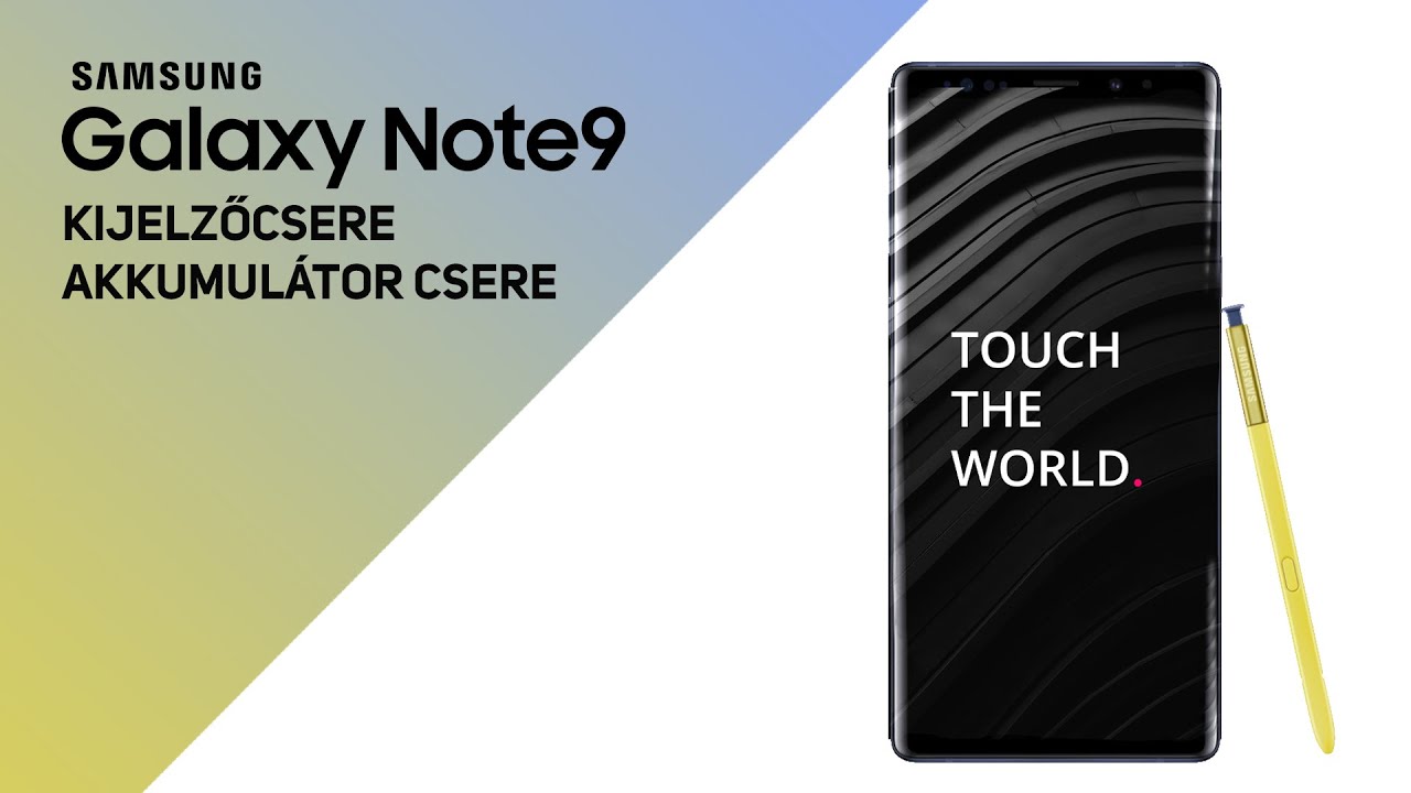 Samsung Galaxy Note 9 gyári kijelző csere
