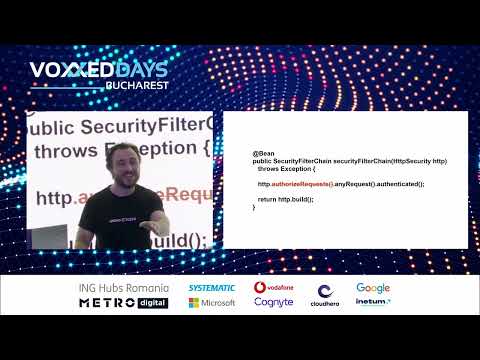 [VDBUH2023] - Laurențiu Spilcă - Everything in Spring Security 6 baked with a Spring Boot 3 recipe
