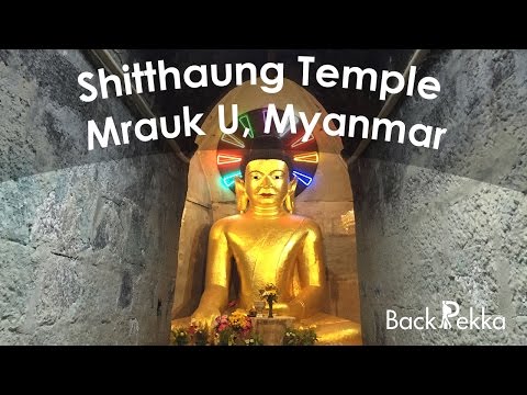 Templo Shitthaung, Mrauk U, Mianmar - lapso de tempo