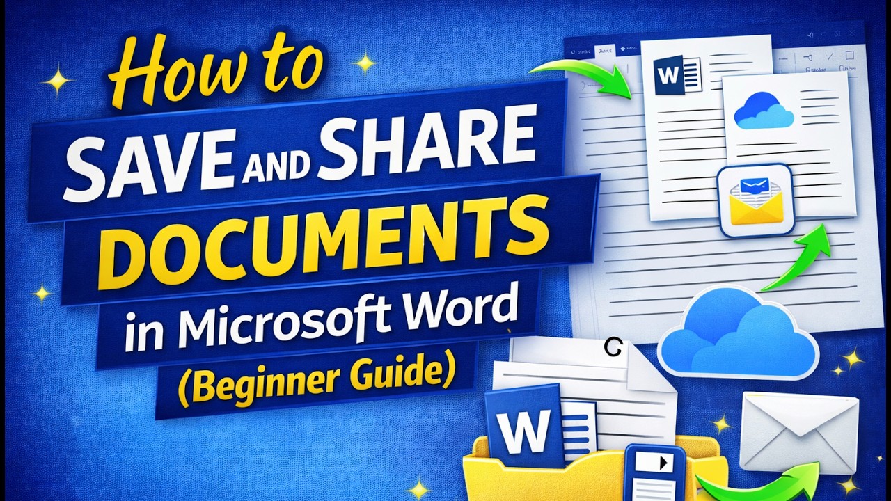 How to Save and Share Documents in Microsoft Word (Beginner Guide)