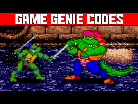 (Teenage Mutant Ninja Turtles: The Hyperstone Heist) One Hit Kill & Invincibility - Game Genie Codes