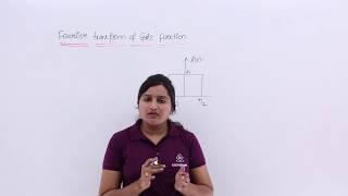 Fourier Transform of Gate Function
