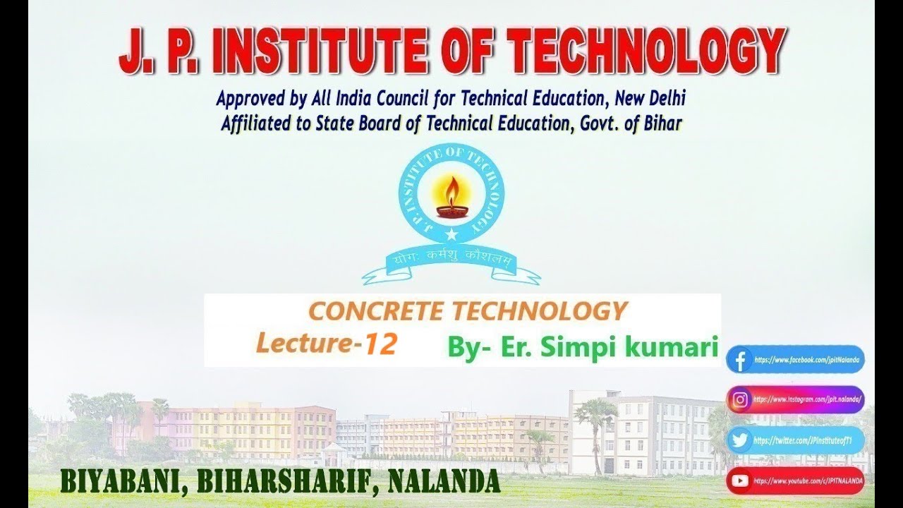 Quality Control of Concrete Part-1 II Concrete Technology II Lecture - 12