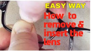 How To Remove and Insert Prescription Lenses in Full-Frame (PART 1)  #OPTICIAN #EYEGLASSES #OPTICAL