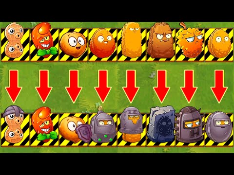 PvZ2 - EVERY Defense Plants Power-Up Level 1 vs Max Level Normal.