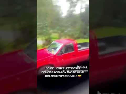 HATv - delincuentes vestidos de policía robaron 70 mil dólares en Pastocalle Latacunga