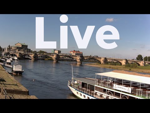 Livecam Elbufer Dresden / Live from the river Elbe & Panorama of Dresden