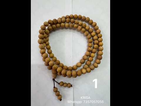 Brown sandalwood mala, size: 8mm
