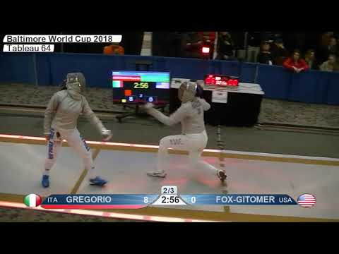 2018 469 T64 16 F S Individual Baltimore USA WC YELLOW FOX GITOMER USA vs GREGORIO ITA