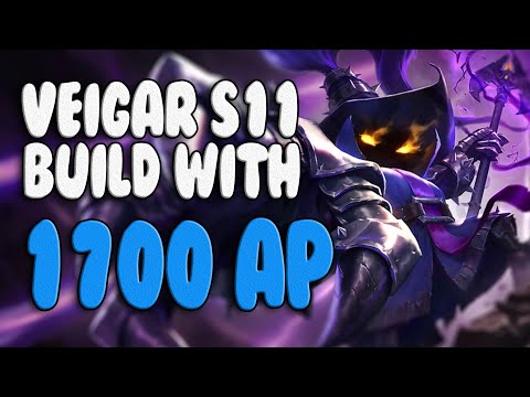 *NEW* VEIGAR BUILD 1700 AP SEASON 11 MID, VEIGAR MID LANE DESTROYING HIGH ELO | Azzapp Highlights