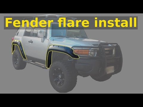 FJ Cruiser fender flare install