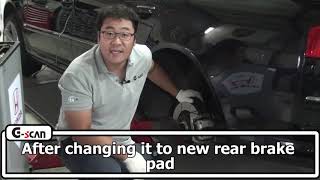 Audi 2009 A8 EPB Electronic Parking Brake pad change All processing