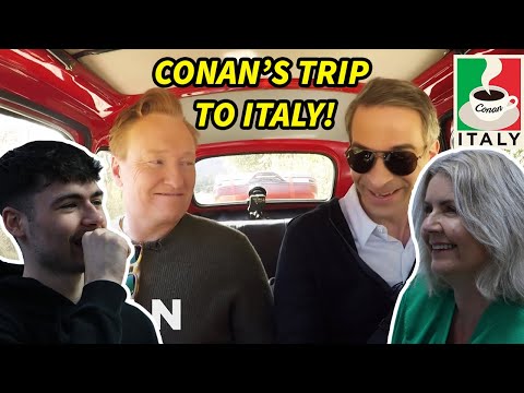 Conan & Jordan Schlansky’s Italian Road Trip! British Family Reacts!