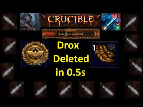 3.21 Crucible Frost Blades Trickster Deletes Drox with Multistrike Double Damage Hit (118M DPS)