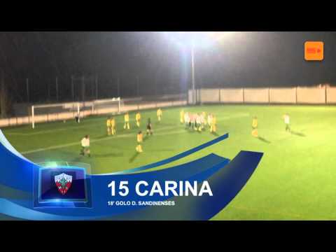 D. Sandinenses - Pedroso, Golo, Carina, 18m, 1-0