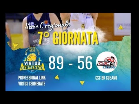 PROFESSIONAL LINK VIRTUS CERMENATE vs CSC CUSANO MILANINO 01/11//2023 ore 21:00