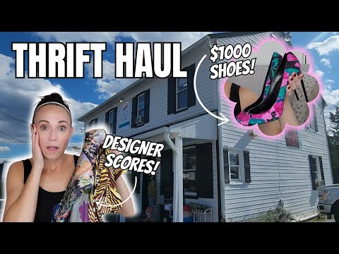 Johnny Was, Saint Laurent, and Missoni...OH MY! I was NOT Expecting this Insane Thrift Haul! #thrift