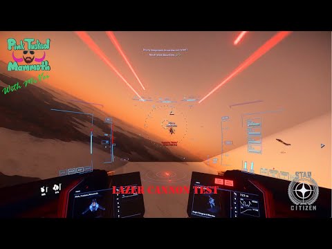 Group VHRT Energy Cannon Test Scorpius - Star Citizen