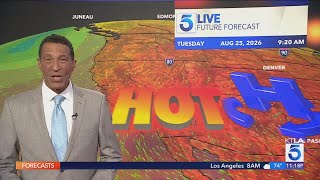 Scorching SoCal heatwave peaking mid week