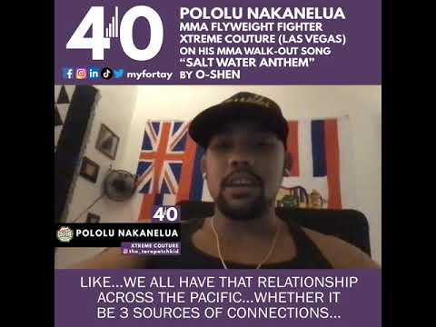 Pololu Nakanelua (Xtreme Couture Las Vegas) on his #MMA Walk-Out Song "Salt Water Anthem" by O-Shen