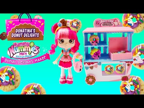 Shoppies Doll Donatina's Donut Delights Playset+Yummy Nummies Donut Delights Maker Video