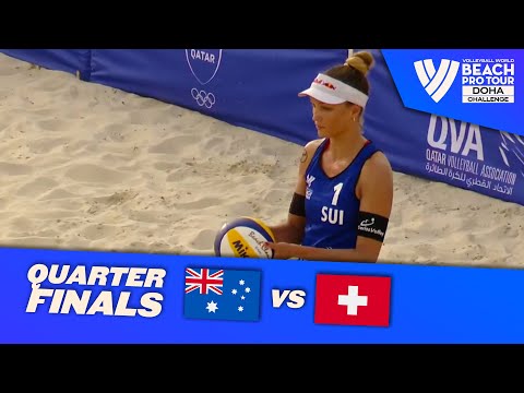 Clancy / Mariafe vs. Heidrich / Vergé-Dépré, A. - Quarterfinal Highlights of Doha 2022 #BeachProTour