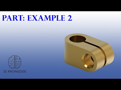 Basic 3D Modeling - Exercise 2 for Beginners in PTC Creo Parametric