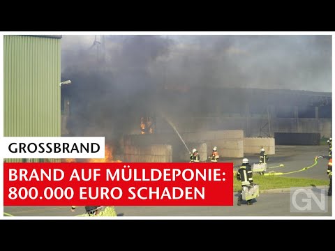 Großbrand auf Mülldeponie in Wilsum: 80 Einsatzkräfte verhindern weitere Ausbreitung | GN-Online