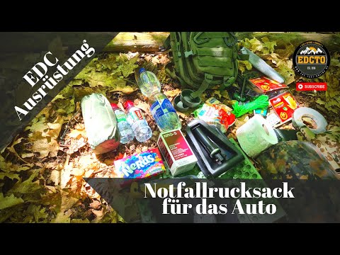 Emergency car backpack: EDC backpack for the family | What should I carry with me?