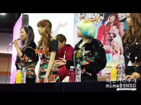 130125_FanSignatureEvent Yuri Seohyun Sunny Yoona Jessica ment cut