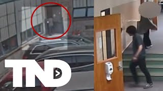 School intruder enters girls' bathroom after walking through open door