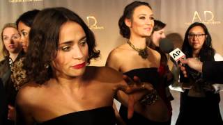 A.D. The Bible Continues: Charlene McKenna Premiere Party Interview | ScreenSlam video