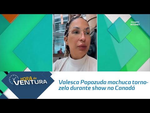 Valesca Popozuda machuca tornozelo durante show no Canadá