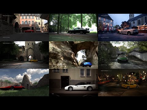 Gran Turismo 5 Prologue - all showcase locations (main menu background)
