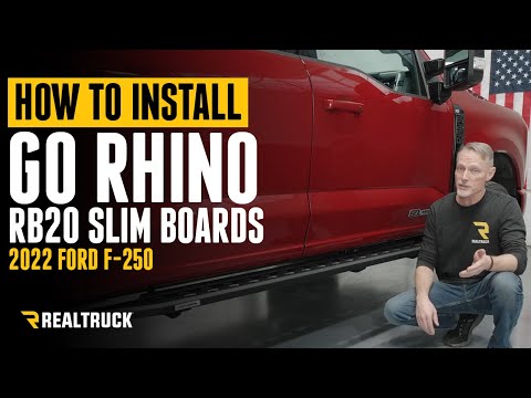 How to Install Go Rhino RB20 Slim Running Boards on a 2023 Ford F-250