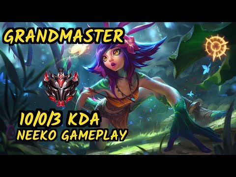 ON-HIT NEEKO TOP - GRF Sword (NEEKO)  - vs RIVEN - 10/0/3 KDA GAMEPLAY - KR Ranked GRANDMASTER v9.6