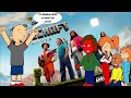 Classic Caillou Skips School To Go Watch A Minecraft Movie Grounded