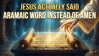 What Jesus ACTUALLY Said After Praying The Aramaic Word Jesus Used Instead of Amen