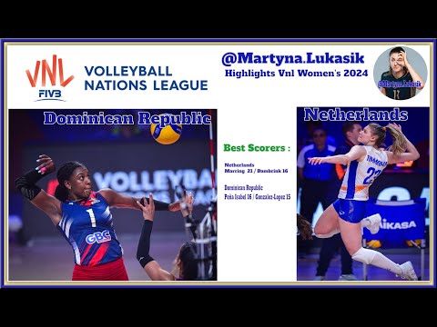 Netherlands vs Dominican Republic | Highlights Women's VNL 2024