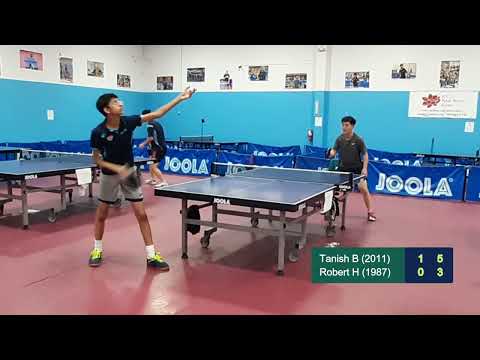 Tanish Balamurugan (2011) vs Robert He (1987) at ICC TT League on 11-26-2022