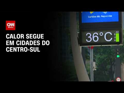 Previsão do tempo: calor segue em cidades do Centro-Sul | CNN NOVO DIA