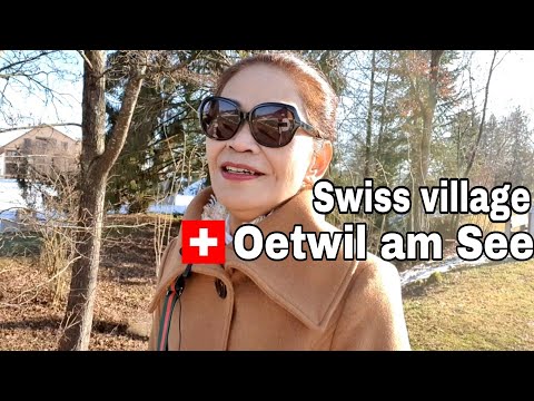 Swiss village Oetwil am See/Suasana di desa Oetwil am See di negara Swiss