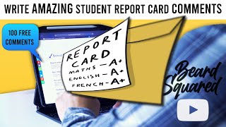 Do This To Write AMAZING Student Reports