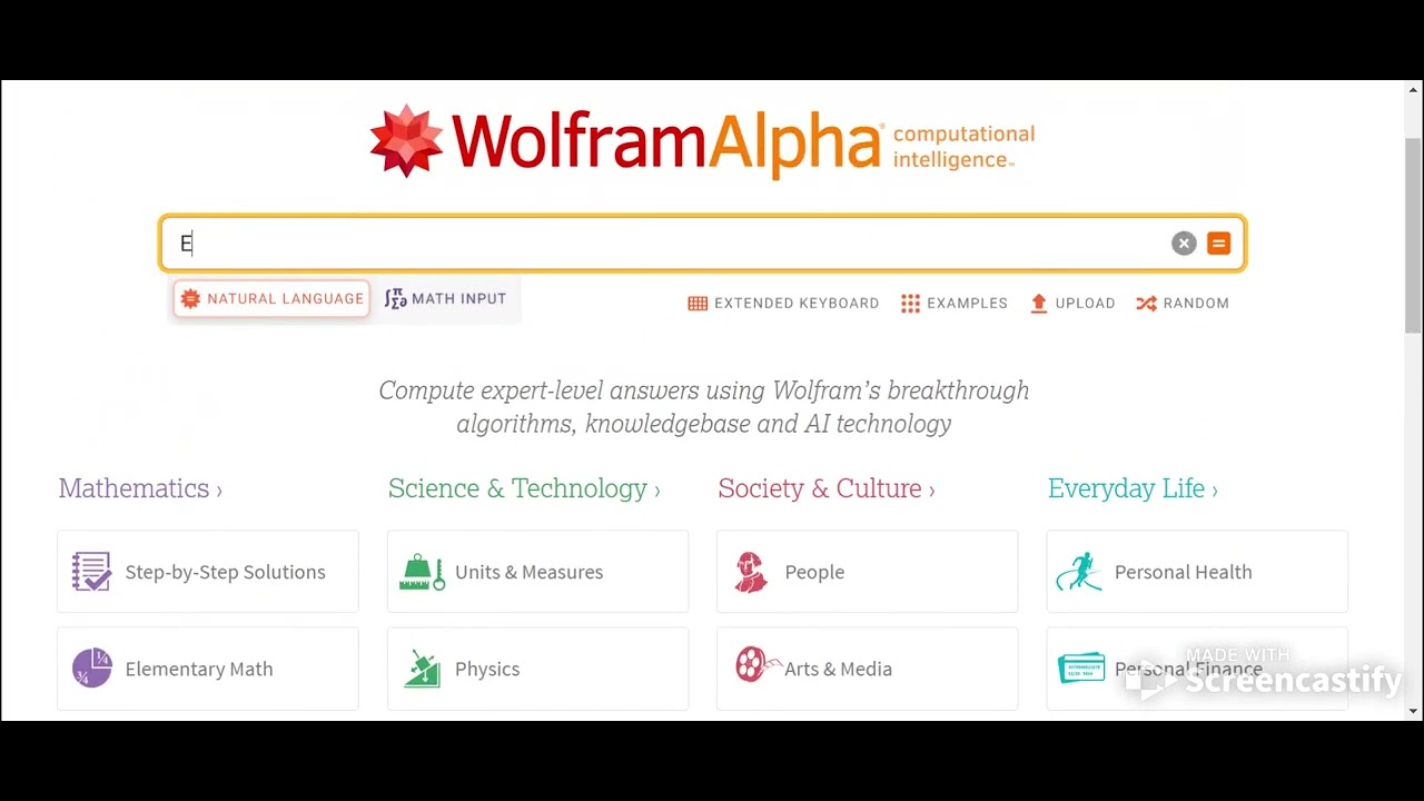 Wolfram|Alpha: Computational Intelligence