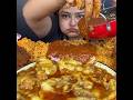 ASMR EATING SPICY MUTTON FAT CHICKEN BIRYANI Shorts Mukbangn Asmreating Mukbangasmr Asmr