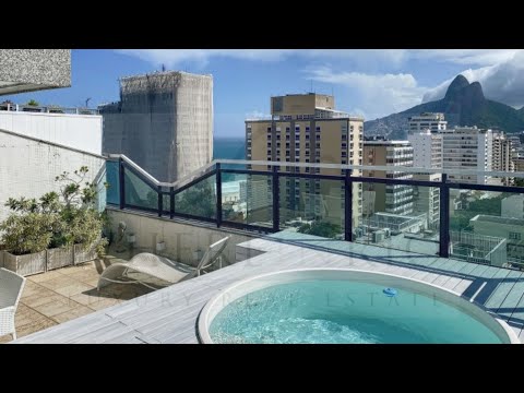 W03.937 - Cobertura com piscina e vista para o Morro Dois Irmãos | INDISPONÍVEL