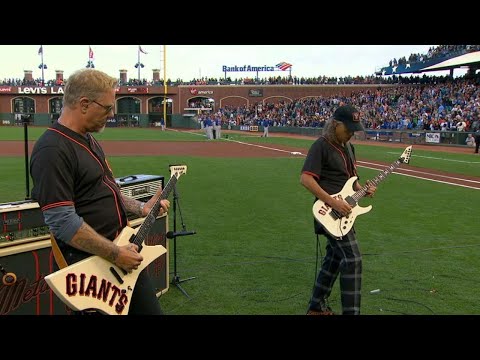 CHC@SF: Metallica plays national anthem at AT&T Park